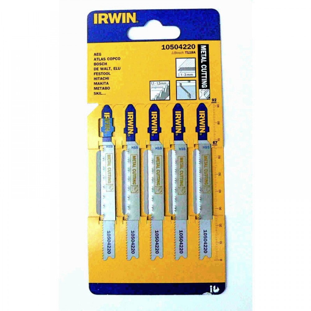 Пилка для лобзика по металу  T118B Пилка для лобзика по металу  T118B