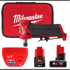 Шліфмашина кутова цангова акумуляторна M12 FDGA-422B FUEL MILWAUKEE 4933471439 , (+ заряд.пристрій, 2 акум., 2 цанги, сумка для