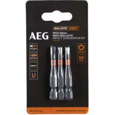 Біта ударна AEG AAK503H4,  HEX4, 50мм (3шт)