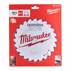 Диск пиляльний PFTE MILWAUKEE, O184х5/8\"х1,6мм, 24 зуб.