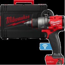Дриль-шурупокрут акумуляторний з ударом MILWAUKEE, M18 ONEPD3-0X, 158Нм (+ кліпса для ременя, бічна ручка , HD кейс)