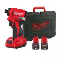 Гвинтокрут акумуляторний 1/4'' HEX MILWAUKEE M12 BLIDRC-202C (124Нм) (+ заряд.пристрій, 2 акум., HD кейс)