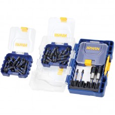 Набір біт IMPACT PRO 44шт, 1/4\" /TX20, TX30 25мм x 20/ 57мм х2/ тримач біт Magnetic Torsion х 2, IRWIN, в пластиковому кейсі