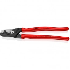 Ножиці для різки кабелів з подвійними ріжучими кромками KNIPEX 95 11 225 StepCut XL