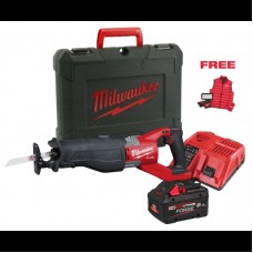 Пила шабельна акумуляторна MILWAUKEE, M18 FSX-801C (+зар.пр., 1 акум.Х 8Аг, кейс)+M18 ALIS-0+жилетка
