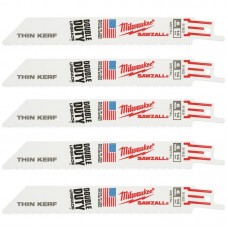 Полотно для шабельних пил THIN KERF MILWAUKEE, 150х1,8мм, (5шт), (метал)