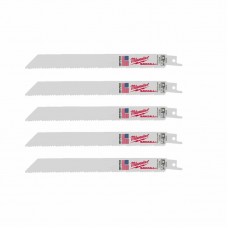 Полотно для шабельних пил THIN KERF MILWAUKEE, 200х3,1/2,1мм, (5шт), (універсальне)