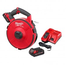 Пристрій акумуляторний для протягування кабелю MILWAUKEE, M18 FPFT-202, 30м (+зарядний пристрій , 2 акум. Х 2Аг)