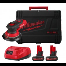Шліфмашина ексцентрикова акумуляторна MILWAUKEE M12 FROS2.5-502X O150мм (ЗП+2акум.Х5Аг+HD кейс)