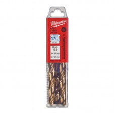 Свердло по металу HSS-Co MILWAUKEE, DIN338, діаметр 12,0х150х101мм, (5шт), пластикова коробка
