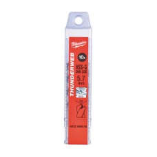Свердло по металу THUNDERWEB HSS-G MILWAUKEE DIN338, O5,7х93мм, (10шт)
