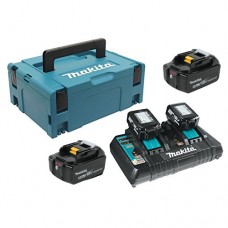 Набір акумуляторів LXT Makita (BL1850Bx4, DC18RD, Makpac3), MKP3PT184