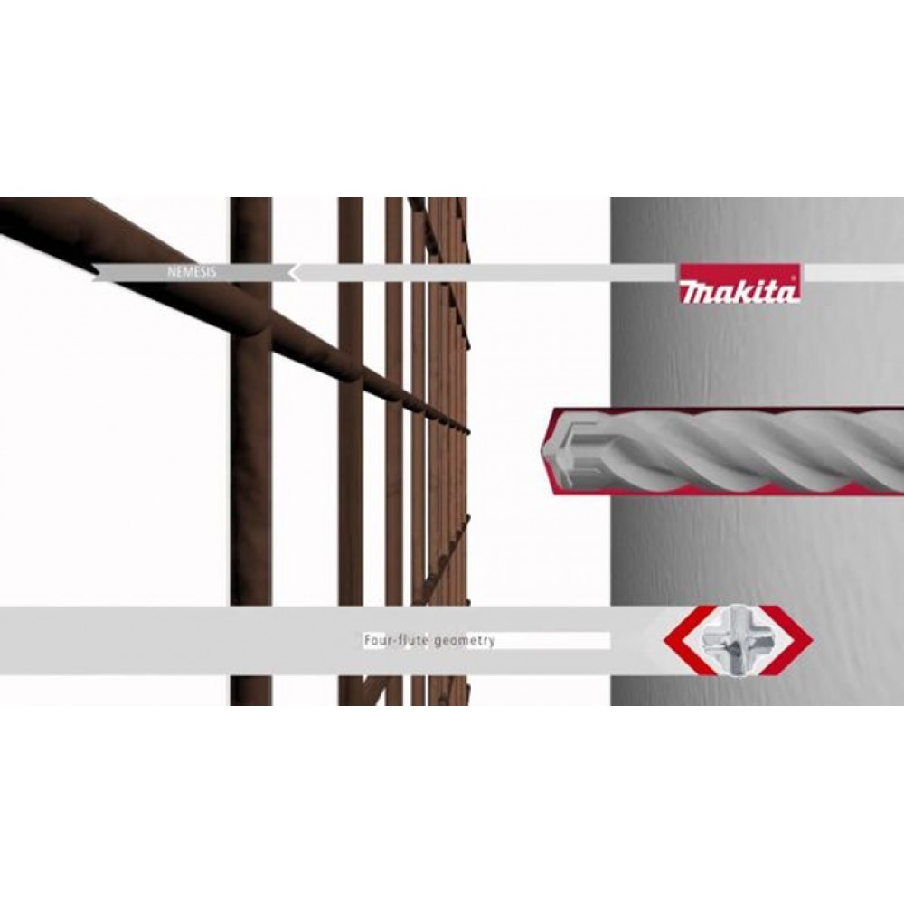 Бур Makita Nemesis II для SDS-PLUS 6x115 мм Бур Makita Nemesis II для SDS-PLUS 6x115 мм