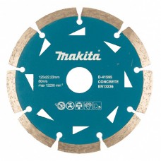 Алмазний диск по бетону сегмент Makita 125х22,23х2.2 мм, D-41595