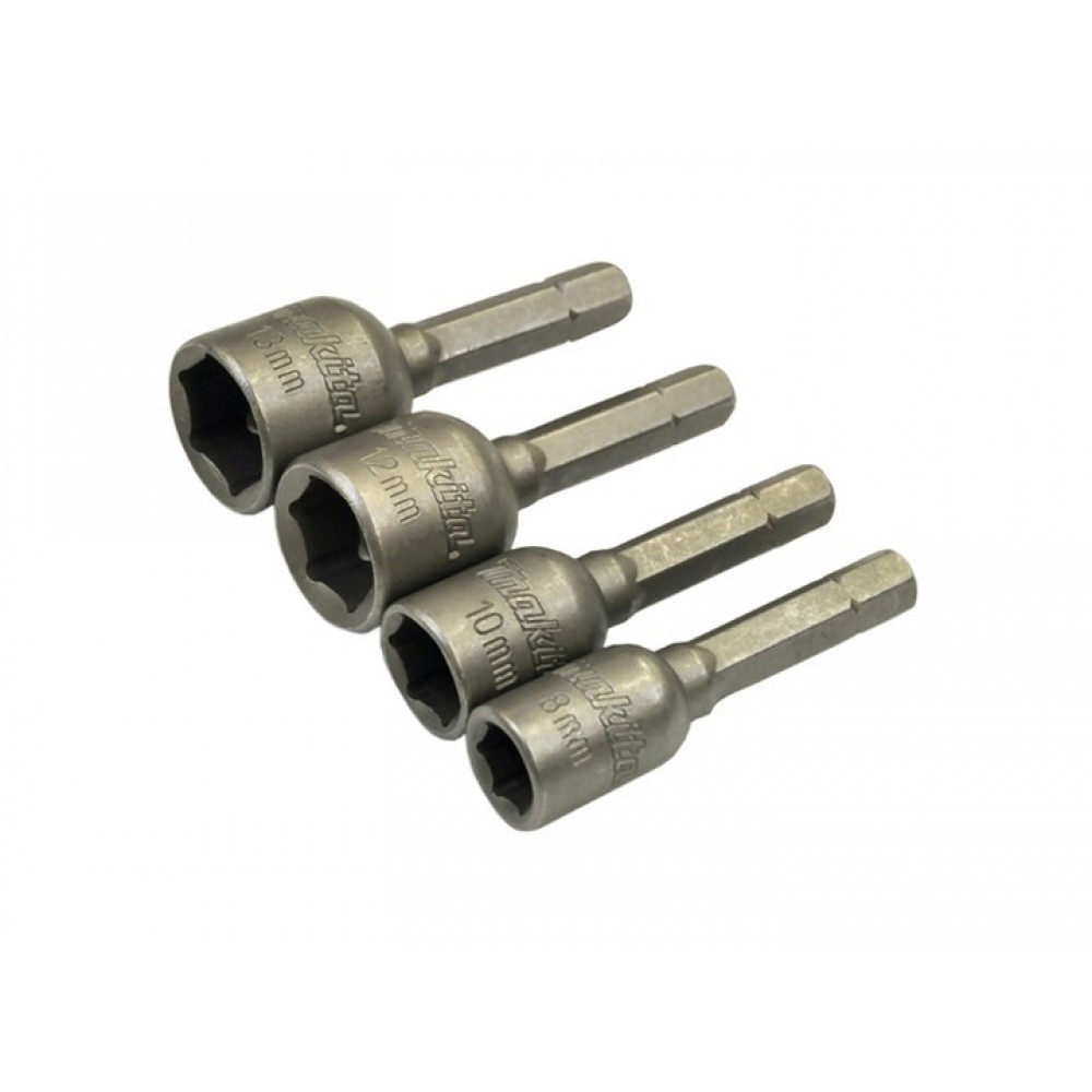 Набір магнітних насадок Makita 4 шт (8,10,12,13)х48 B-57554 Набір магнітних насадок Makita 4 шт (8,10,12,13)х48 B-57554