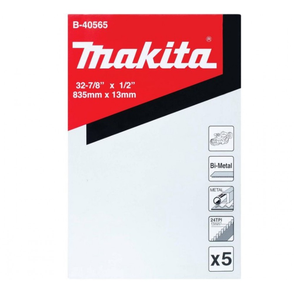 Полотно для стрічкових пил Makita 835х13 мм, 24 TPI, B-40565 Полотно для стрічкових пил Makita 835х13 мм, 24 TPI, B-40565