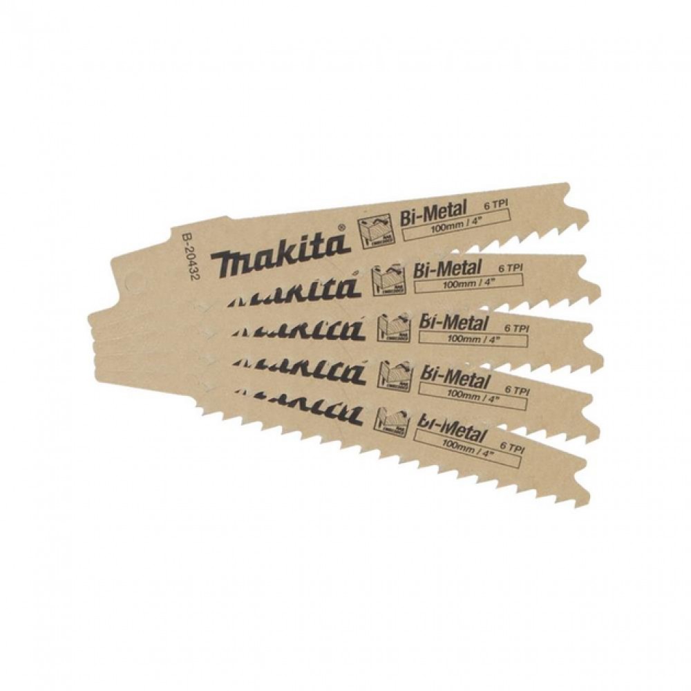 Набор пилок Makita BiM для JR100D 100 мм, B-20432 Набор пилок Makita BiM для JR100D 100 мм, B-20432