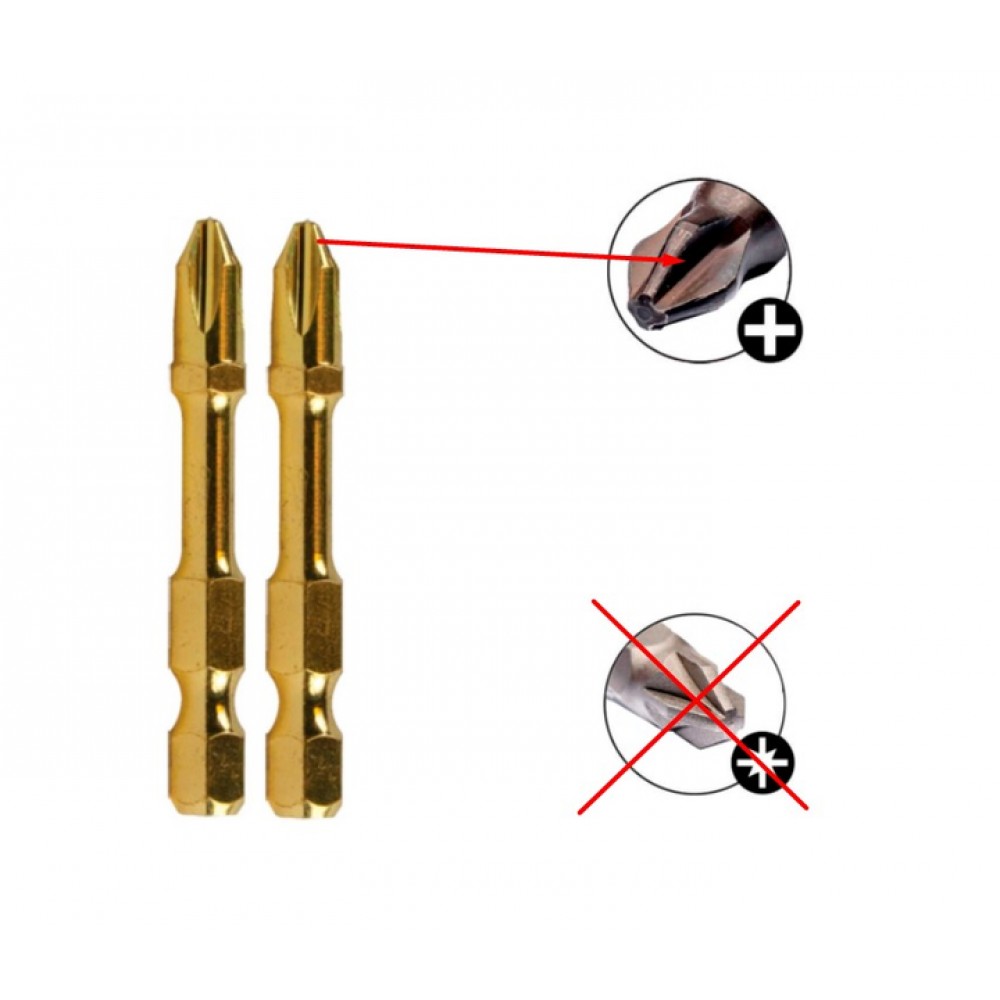 Торсіонна біта MAKITA з подвійним торсіоном PH2*50мм (2шт) Торсіонна біта MAKITA з подвійним торсіоном PH2*50мм (2шт)