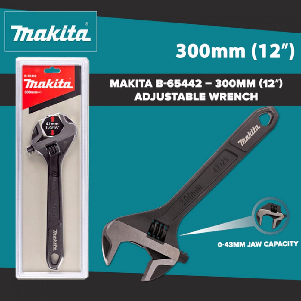 Ключ розвідний Makita 200 мм, B-65420 Ключ розвідний Makita 200 мм, B-65420