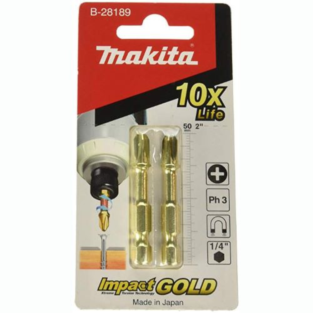 Торсіонна біта Makita PH3 Impact GOLD (2 шт) Торсіонна біта Makita PH3 Impact GOLD (2 шт)