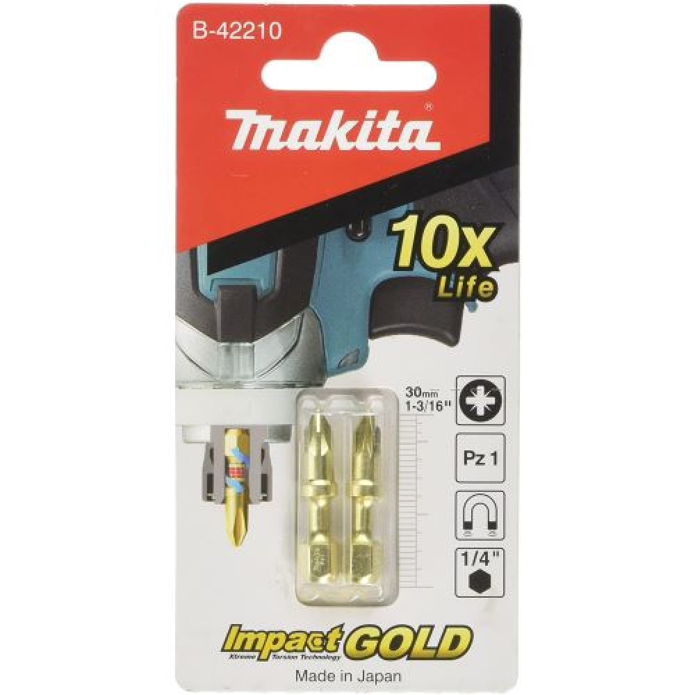Торсіонна біта Makita PZ 1 Impact Gold, 30 мм Торсіонна біта Makita PZ 1 Impact Gold, 30 мм
