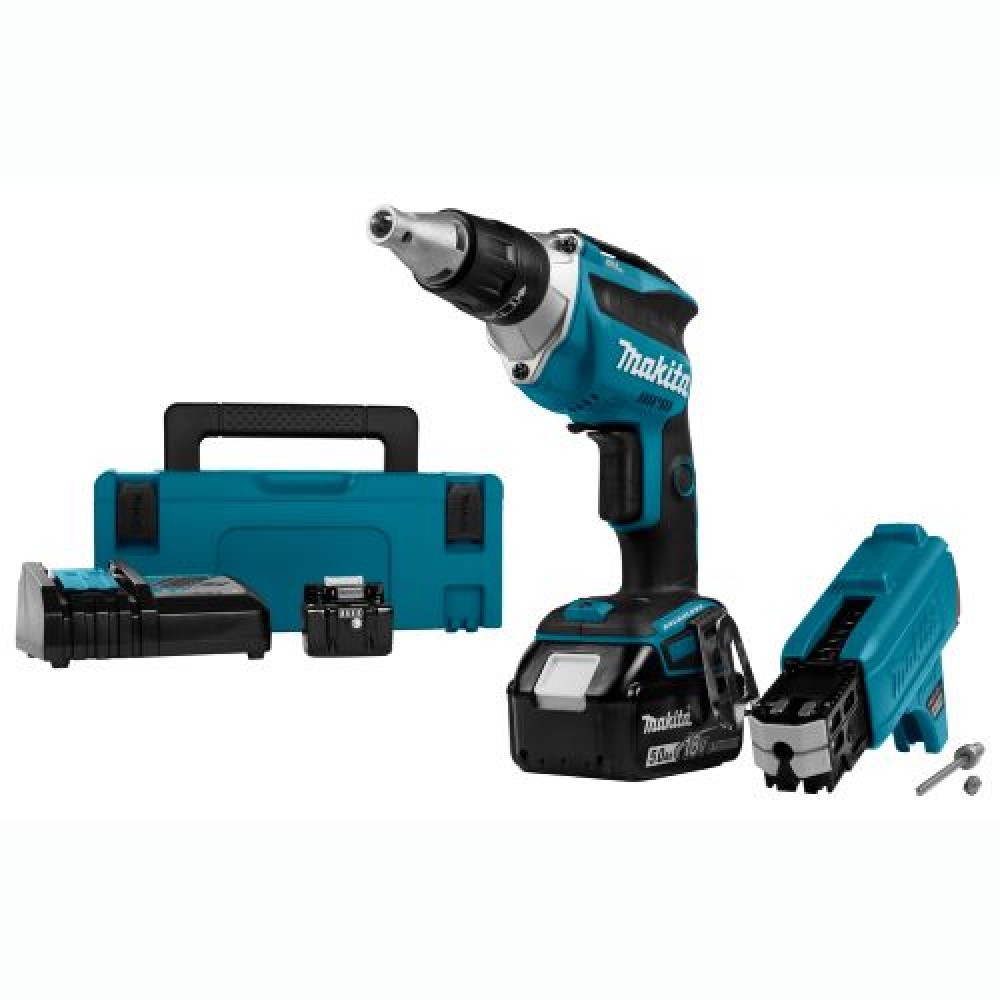 Акумуляторний шуруповерт для гіпсокартону Makita DFS452TJX2 Акумуляторний шуруповерт для гіпсокартону Makita DFS452TJX2