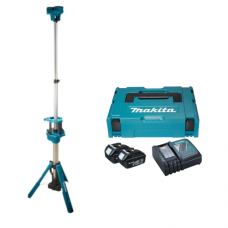 Ліхтар акумуляторний MAKITA 18В DML814 з штативом + Набір акумуляторів 3Аг і зарядний пристрій(197952-5)