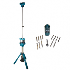 Ліхтар акумуляторний MAKITA 18В DML814 з штативом + Набір біт для шурупокрута (B-28896)