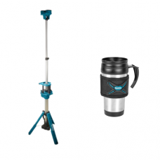 Ліхтар акумуляторний MAKITA 18В DML814 з штативом + КРУЖКА