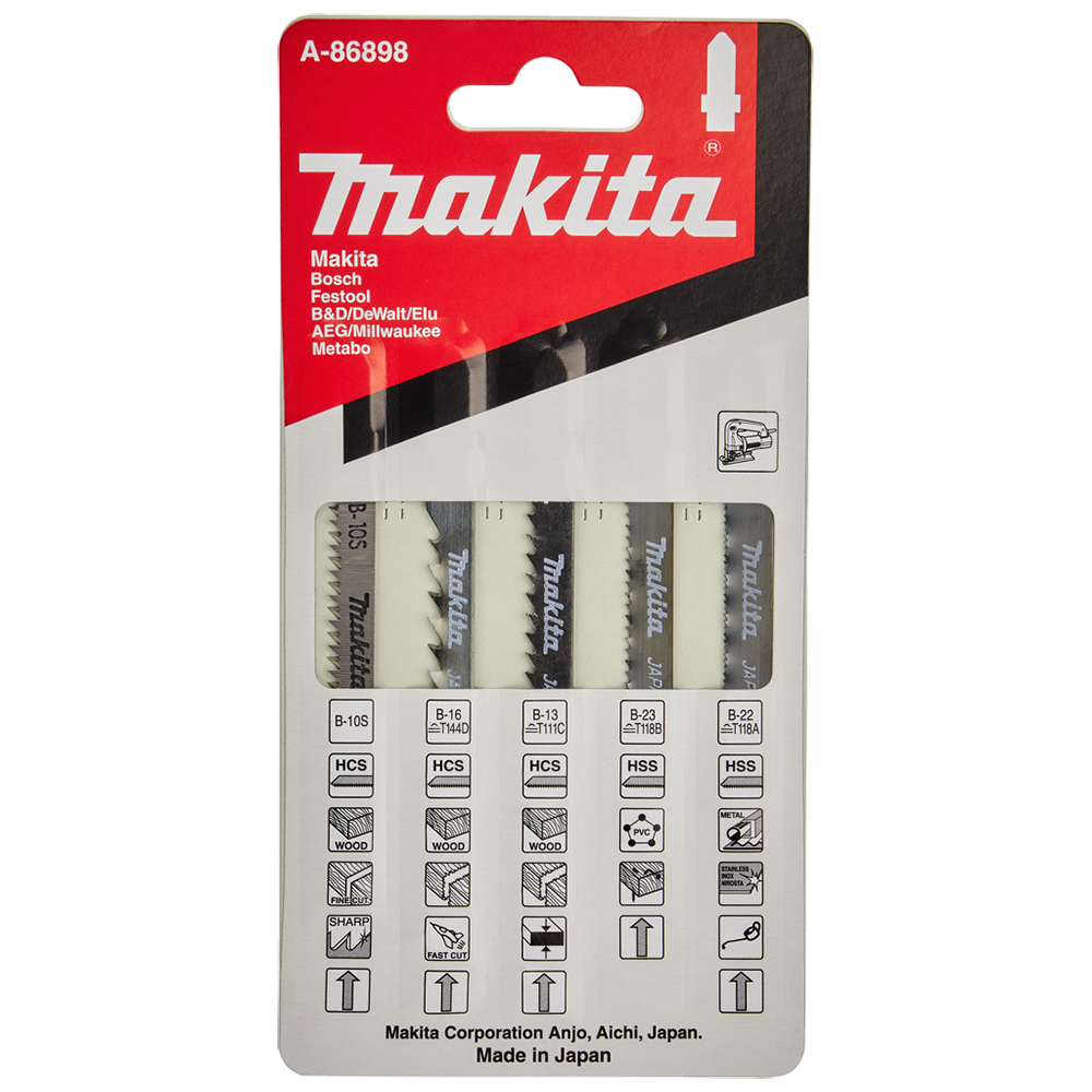 Пилки для лобзика Makita A-86898 Пилки для лобзика Makita A-86898