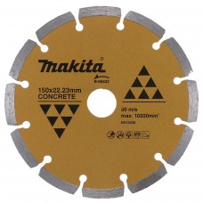 Алмазний диск по бетону сегмент золот. Makita.150х22.23х2 мм, B-06432