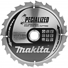 B-09379 MAKITA Пиляльний диск для деревини з цвяхами SPECIALIZED 235x30 мм 16 зуб