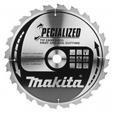 B-09385 MAKITA Пиляльний диск для деревини з цвяхами SPECIALIZED 355x30 мм 24 зуб