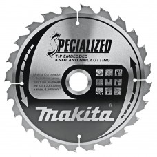 B-09444 MAKITA Пиляльний диск для деревини з цвяхами SPECIALIZED 235x30мм 24 зуб