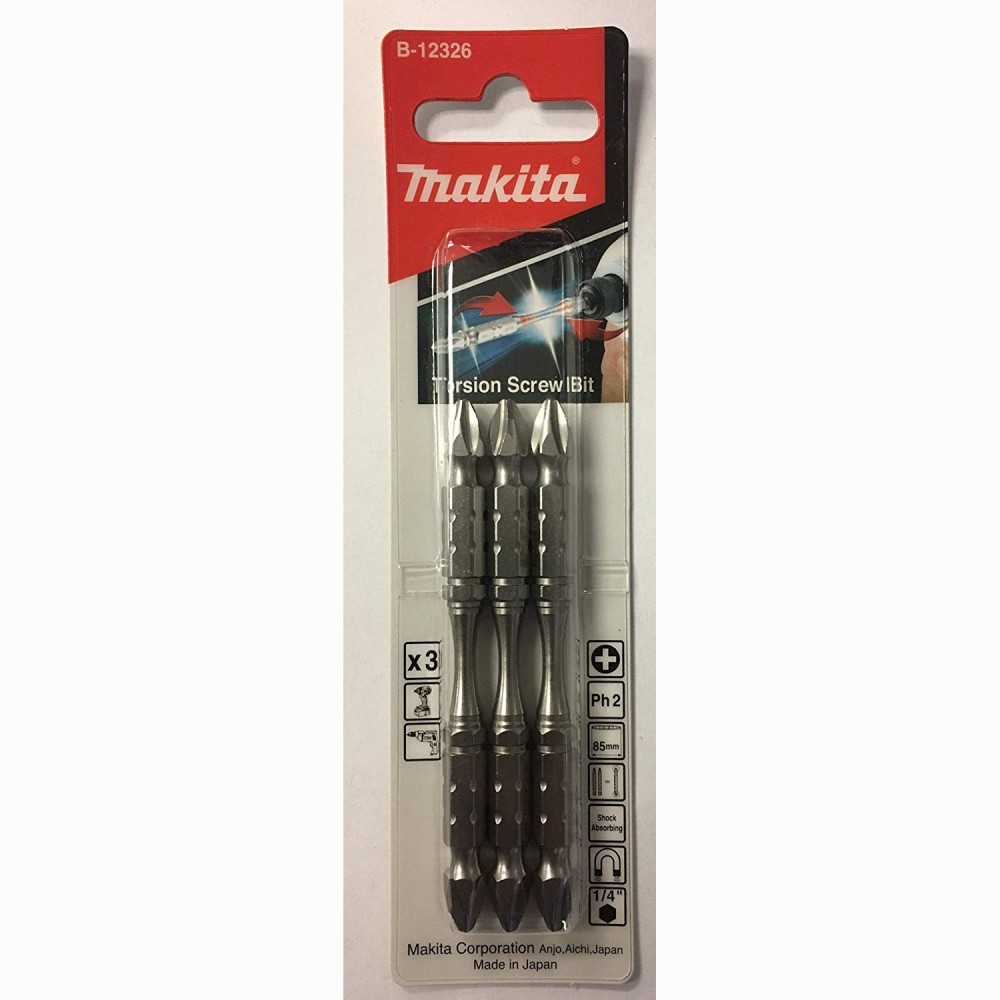Торсіонна двостороння біта Makita PH2, B-12326 Торсіонна двостороння біта Makita PH2, B-12326