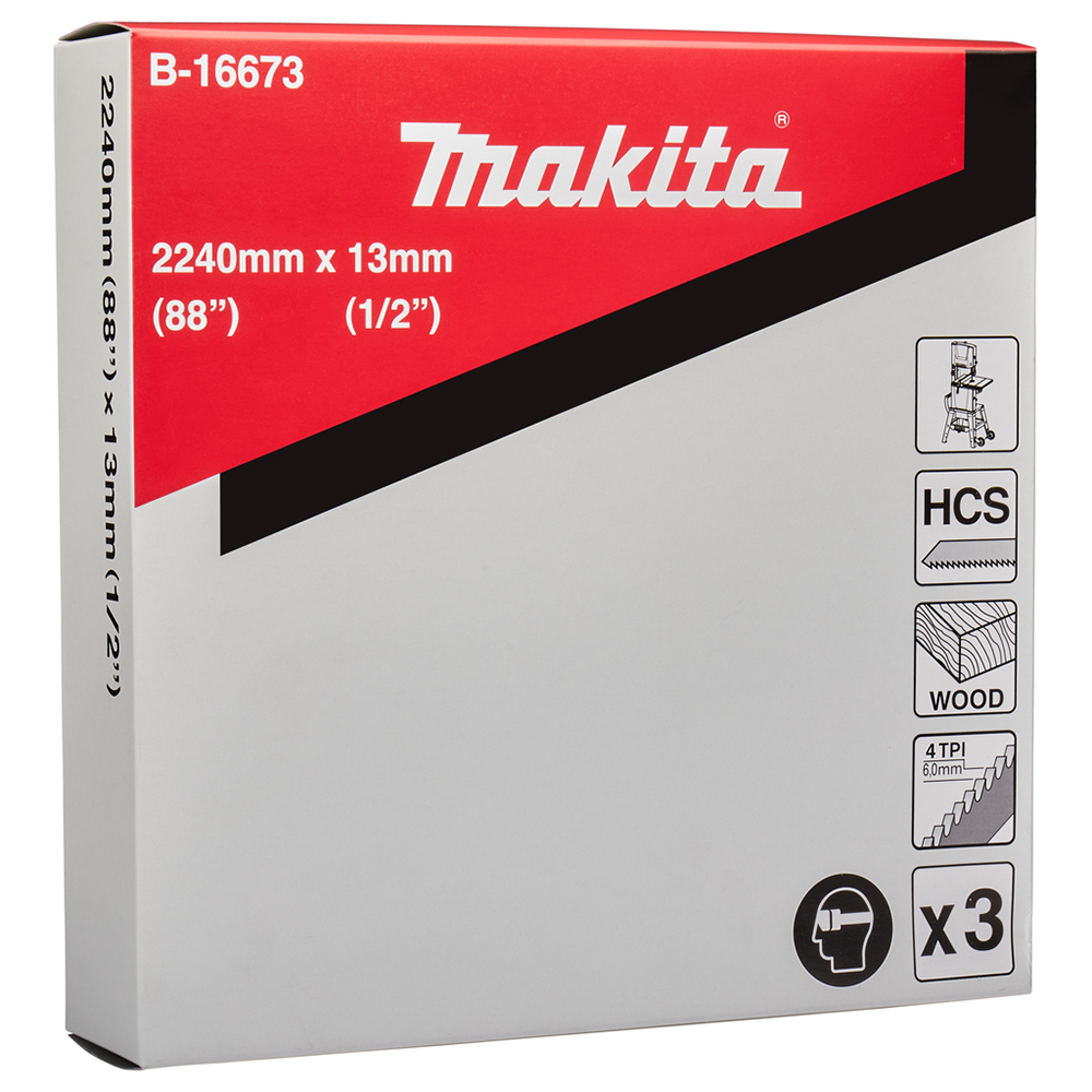 Набір пилок по дереву Makita HCS для LB1200F 13х2,24 мм, B-16673 Набір пилок по дереву Makita HCS для LB1200F 13х2,24 мм, B-16673