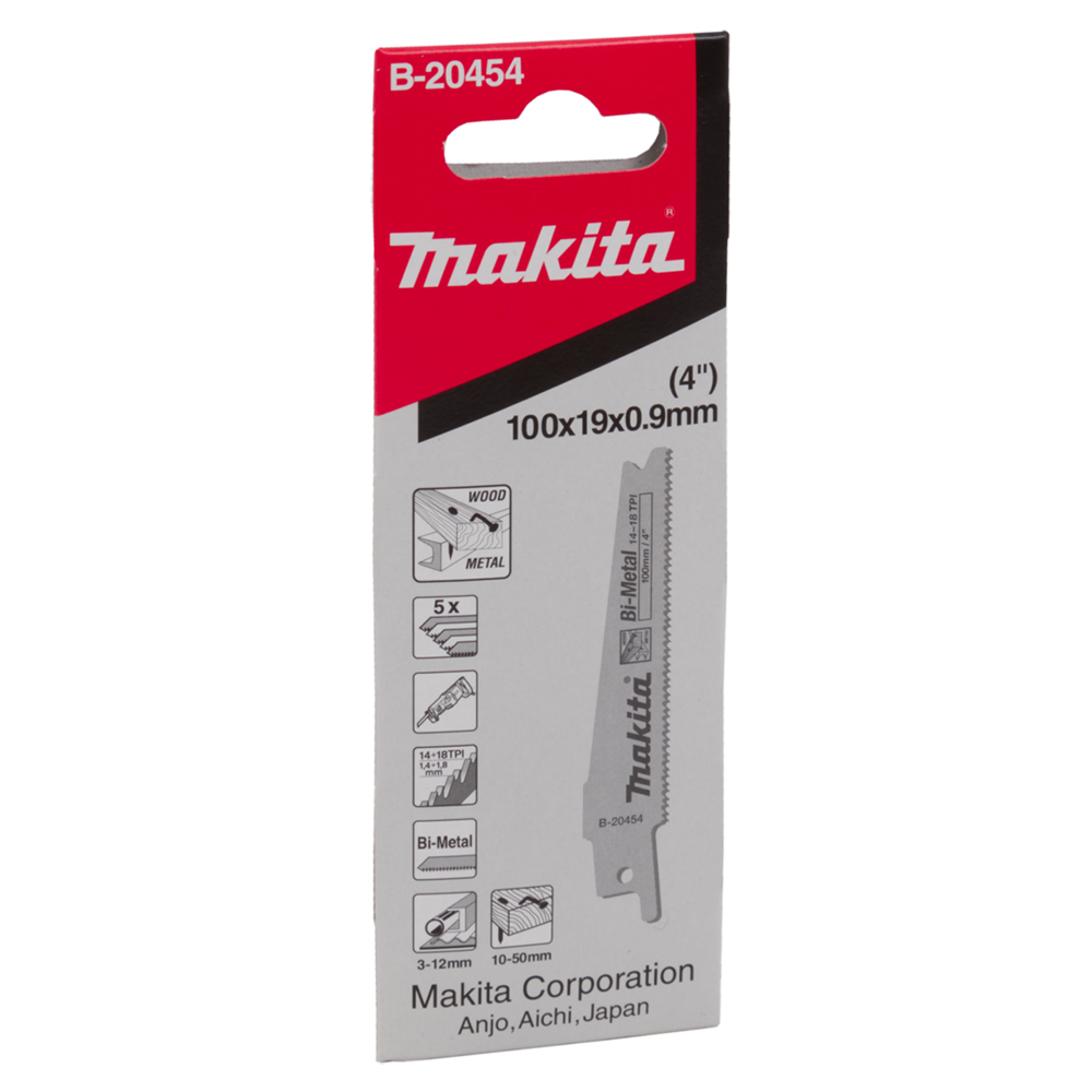 Набор пилок Makita BiM для JR100D 100 мм, B-20454 Набор пилок Makita BiM для JR100D 100 мм, B-20454