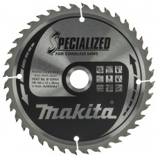 Пильный диск Makita SPECIALIZED для акум. пыль 165x20 мм 40Т: дерево B-32954