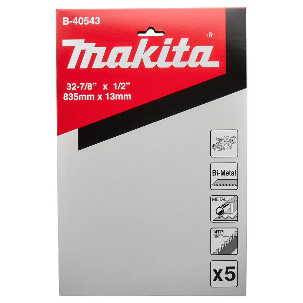 Полотно для стрічкових пил Makita ( DPB 181. DPB 182. DPB 1873 ), 835х13 мм, 14TPI, B-40543 Полотно для стрічкових пил Makita ( DPB 181. DPB 182. DPB 1873 ), 835х13 мм, 14TPI, B-40543