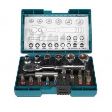 Набір біт та головок з трещіткою 21шт. Makita B-54081