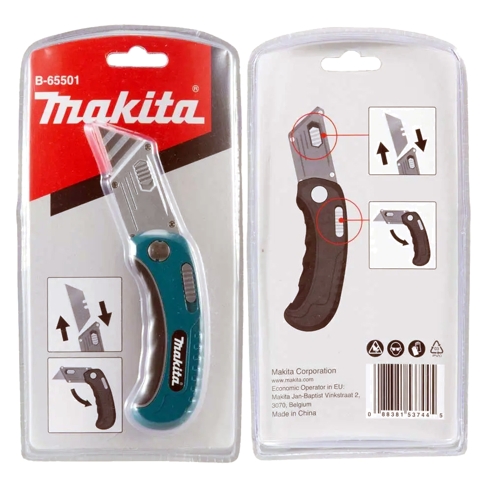 Ніж монтажний зі швидкою заміною леза Makita, B-65501 Ніж монтажний зі швидкою заміною леза Makita, B-65501