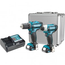 Набір акумуляторного інструменту Makita CXT 12VMax (DF333D,TD110D,DC10WD,BL1016x2,784244-7)