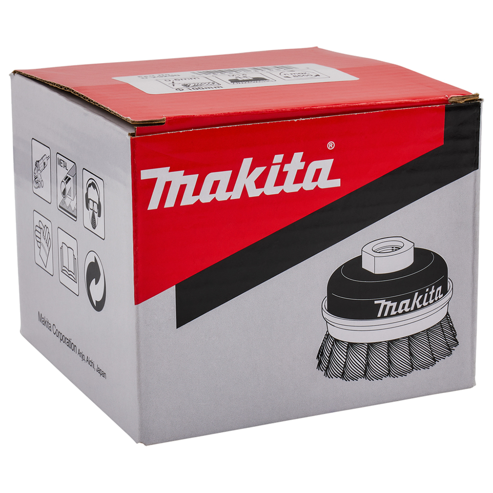 Чашкова щітка з крученим дротом MAKITA М14/100 мм/0,5 мм. D-29290 Чашкова щітка з крученим дротом MAKITA М14/100 мм/0,5 мм. D-29290