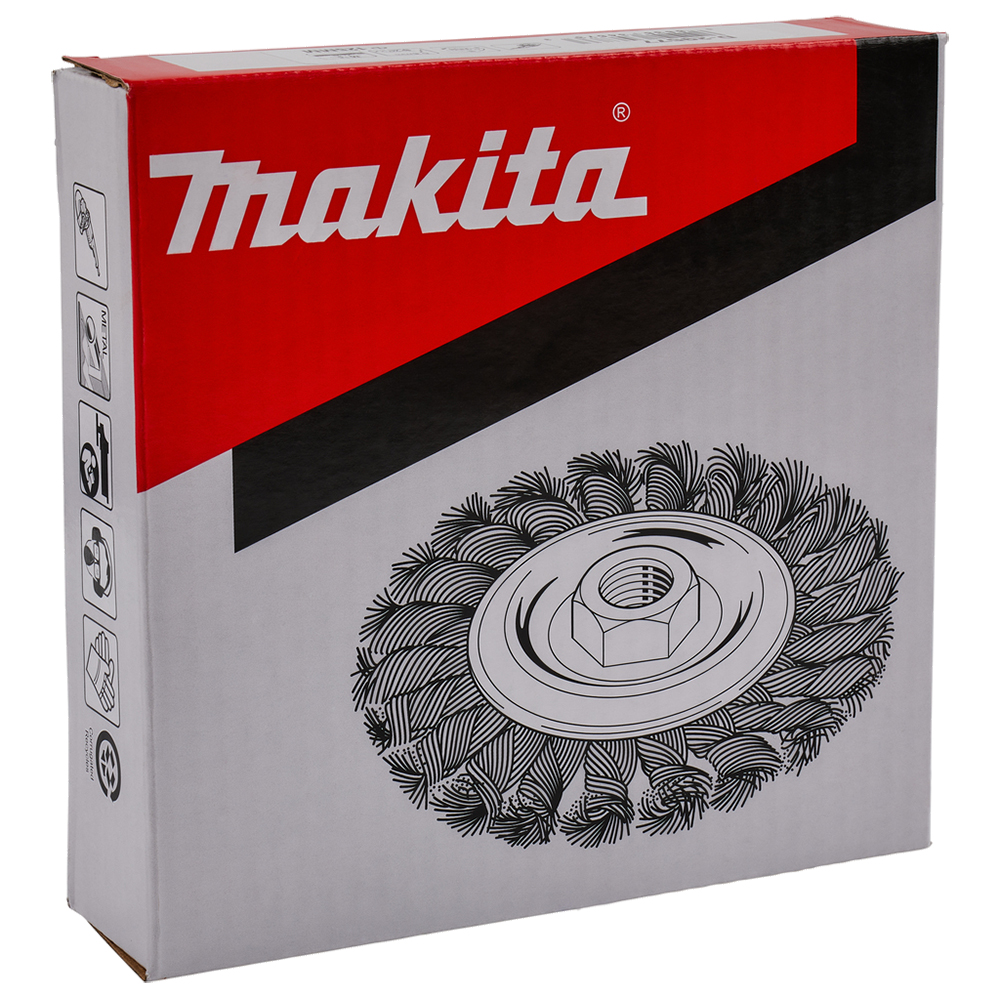 Дискова щітка з крученим дротом MAKITA М14/125 мм/0,5 мм D-29577 Дискова щітка з крученим дротом MAKITA М14/125 мм/0,5 мм D-29577