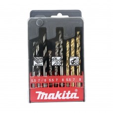 Набір свердел Makita 9 шт дерево+метал+бетон, D-30069