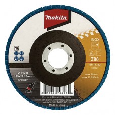 Пелюстковий диск по нержавійці Makita K80, 125х22.23 мм D-74245