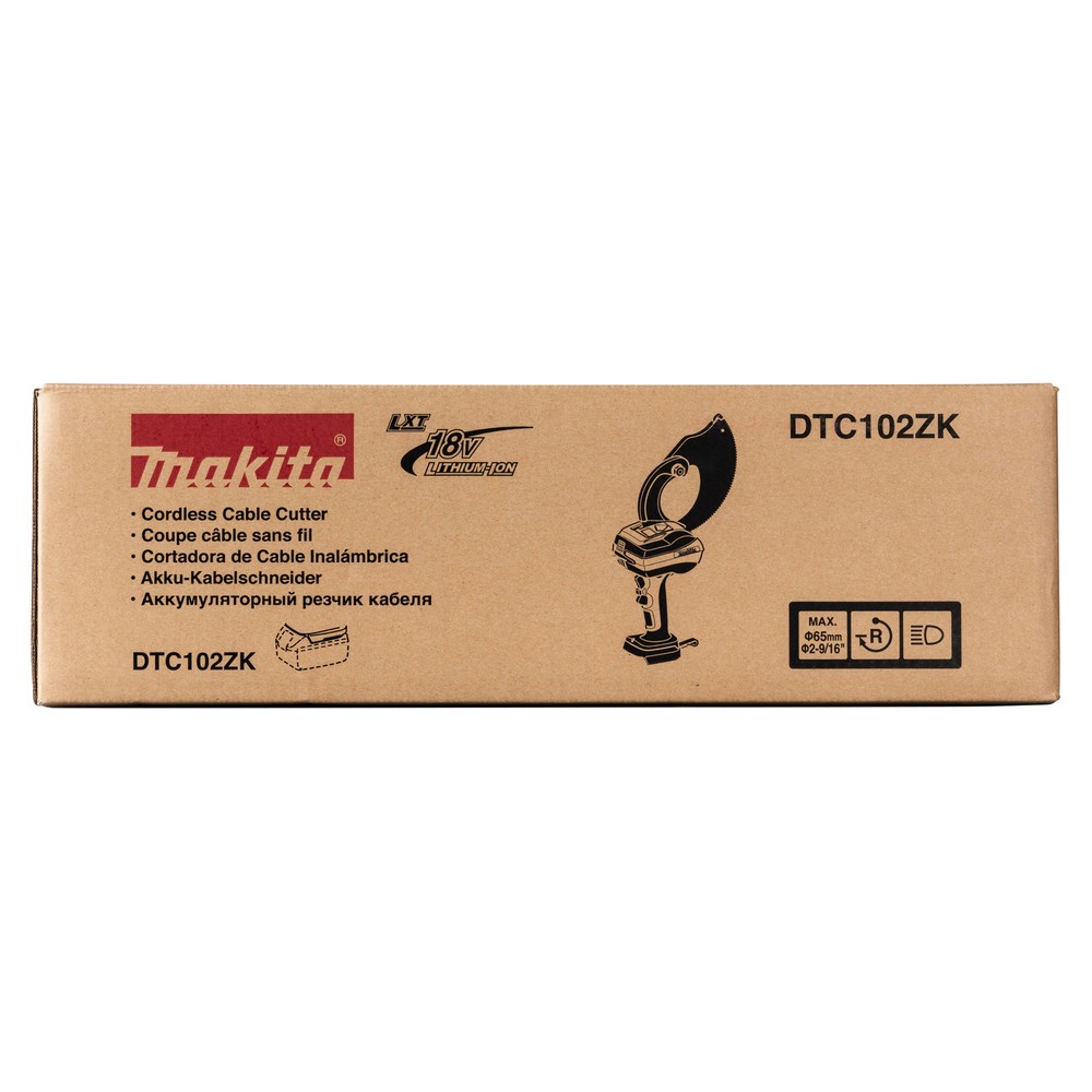 Акумуляторний різчик кабелю закритого типу Makita LXT DTC102ZK (каркас) Акумуляторний різчик кабелю закритого типу Makita LXT DTC102ZK (каркас)