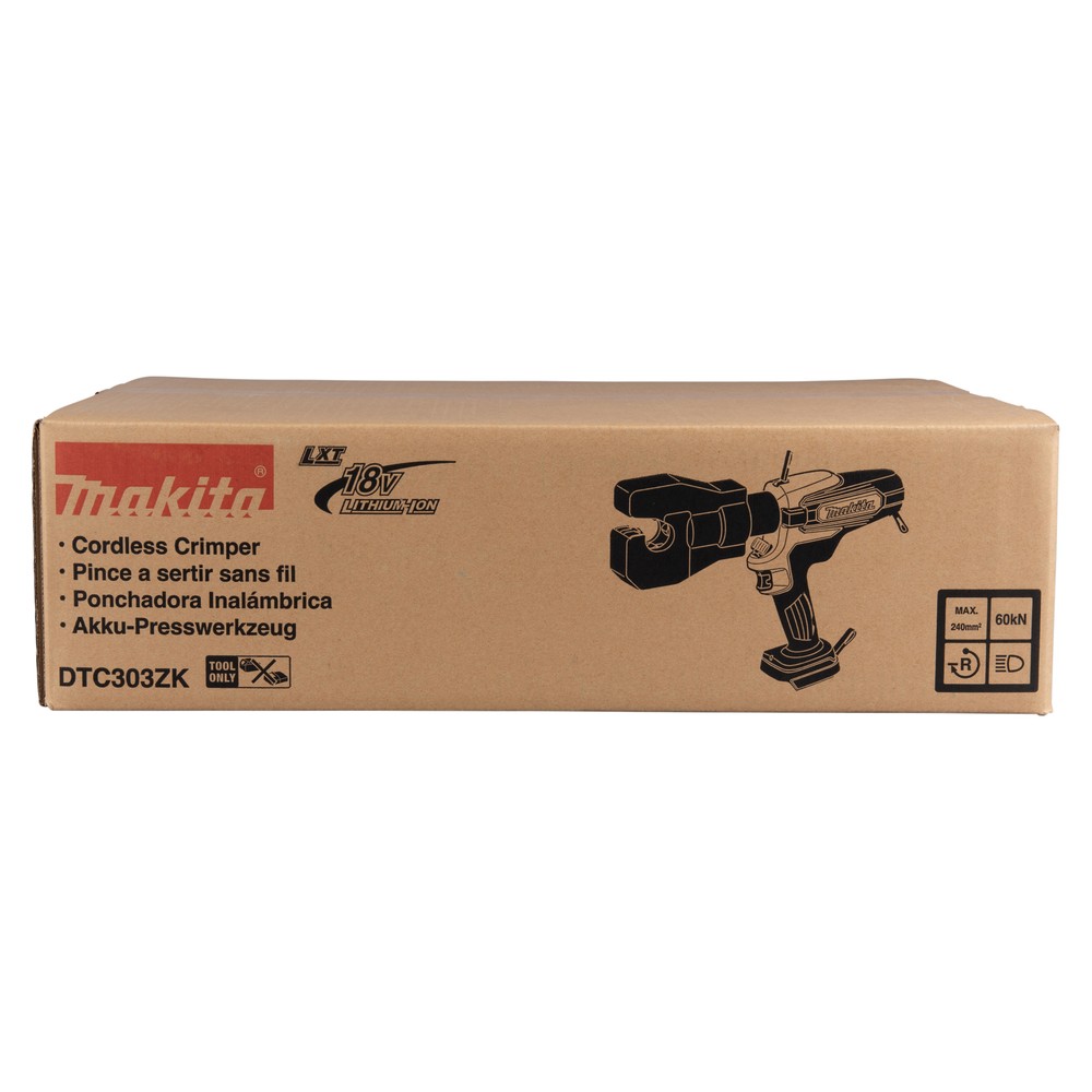 Акумуляторний інструмент для обжимки кабелю Makita LXT DTC303ZK (каркас) Акумуляторний інструмент для обжимки кабелю Makita LXT DTC303ZK (каркас)