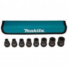 Набір ударних головок Makita 1/2''. 38 мм, 8 шт, E-02989