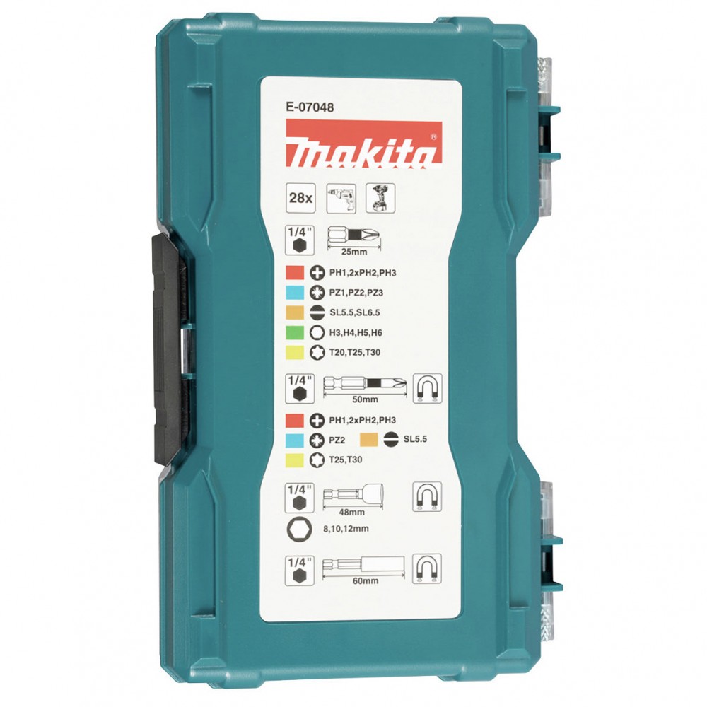 Набір ударних біт IMPACT BLACK Makita 28 шт e-07048 Набір ударних біт IMPACT BLACK Makita 28 шт e-07048